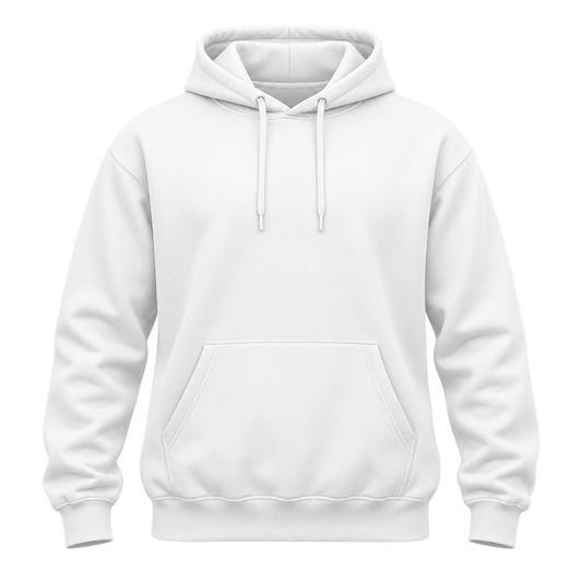 White hoodie front